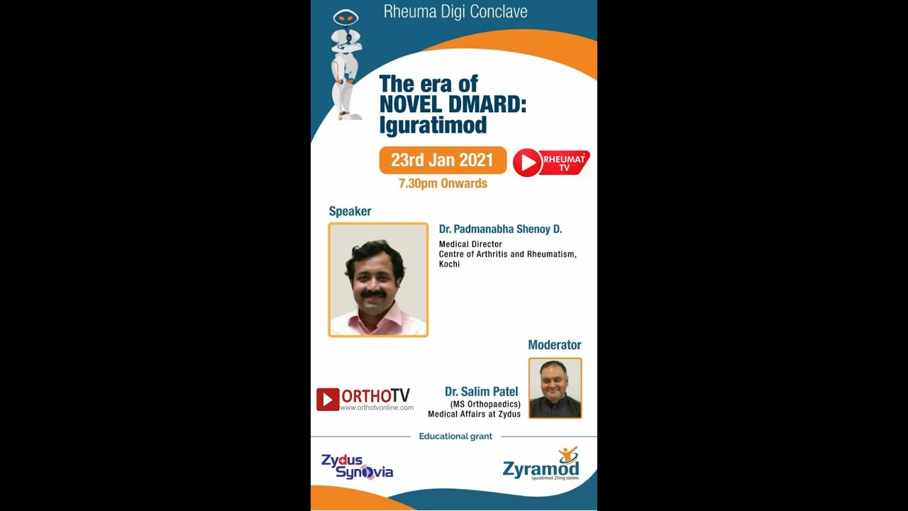 Rheumat TV: The era of Novel DMARD: Iguratimod - Dr Padmanabha Shenoy