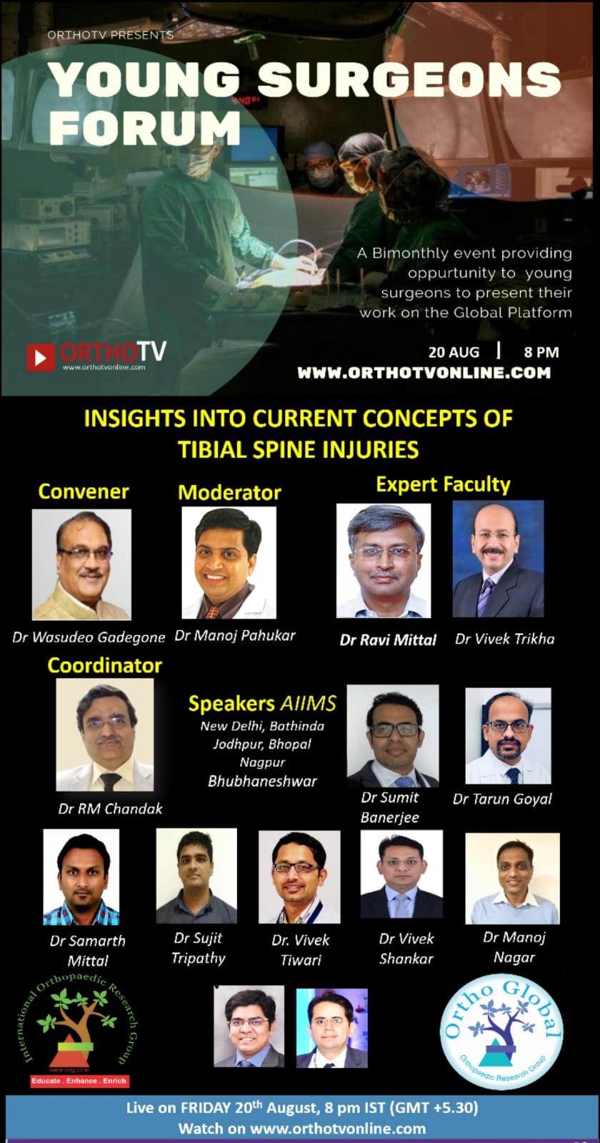 Young Surgeons Forum Trauma: Current Concepts of Tibial Spine Injuries