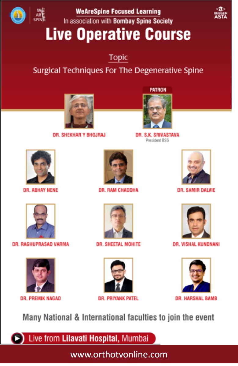 LIVE OPERATIVE COURSE - Surgical Techniques for The Degenerative Spine