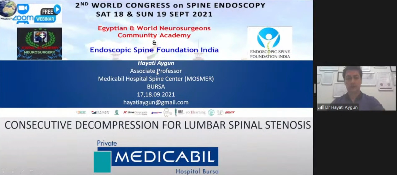 Consective Decompression for Lumbar Spinal Stenosis Dr Hayati Aygun Associate Professor Medicabil Hospital Spine Center (MOSMER) BURSA
