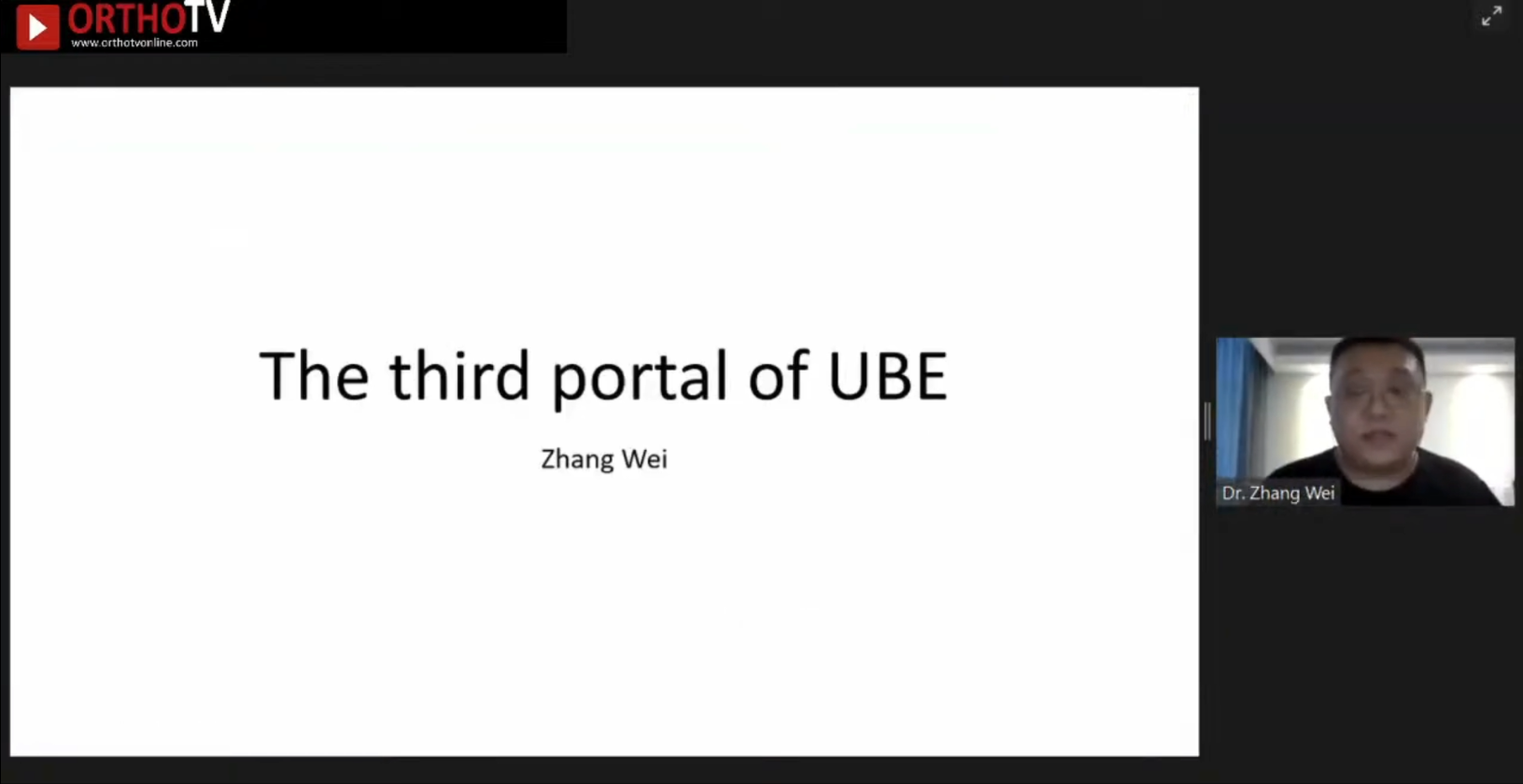 The Third Portal of UBE - Dr Zhang Wei