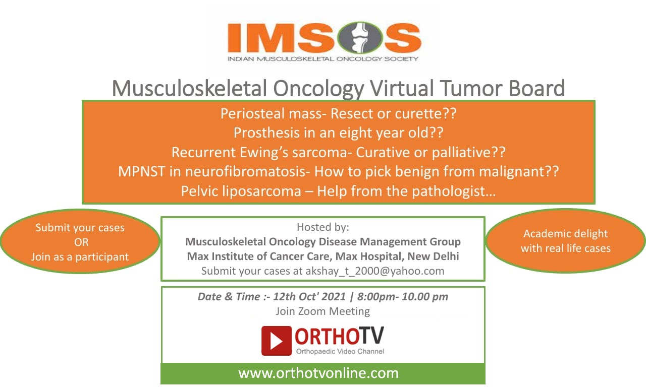IMSOS Musculoskeletal Oncology Virtual Tumor Board