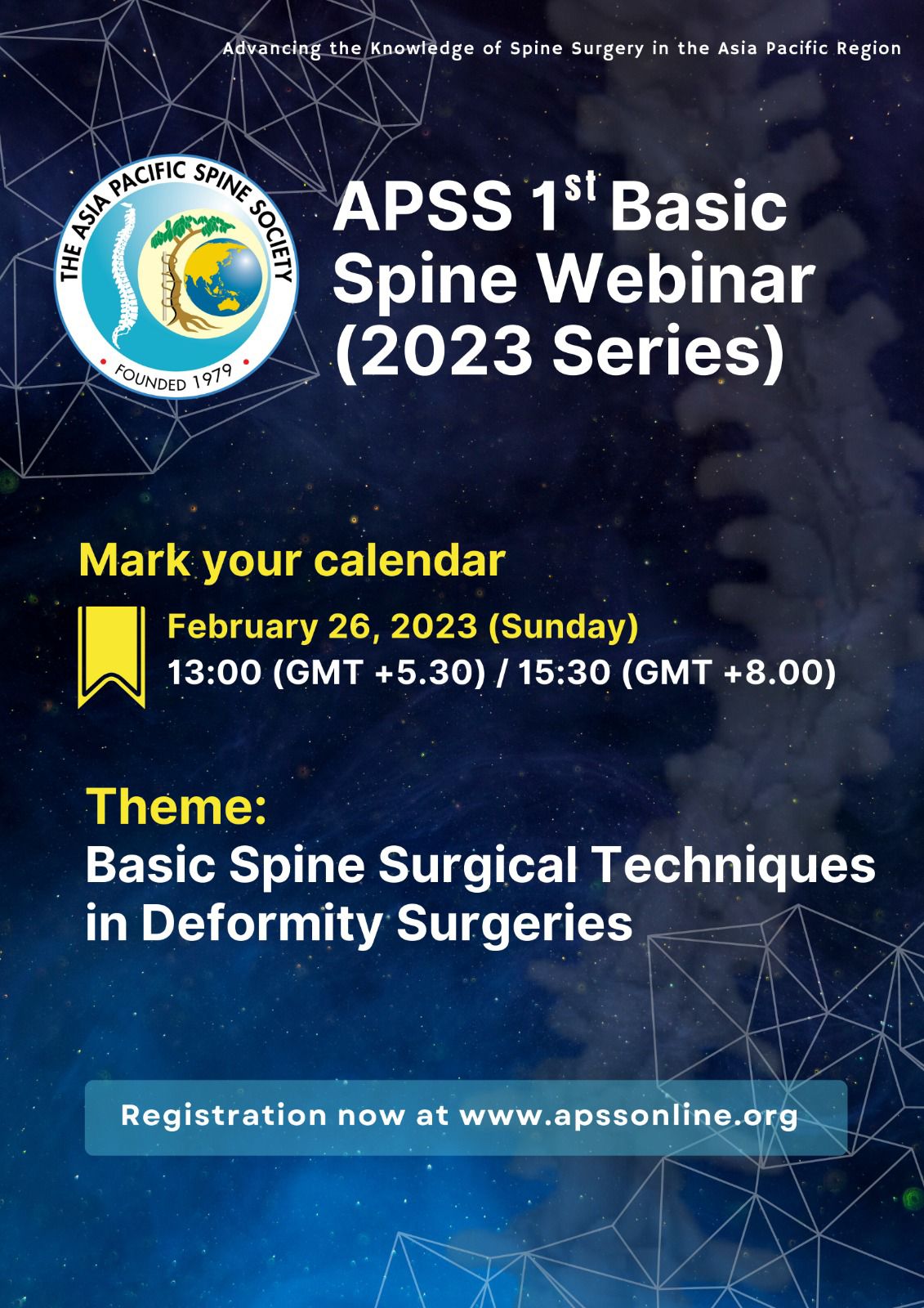APSS 1St BasicSpine Webinar (2023 Series) Basic Spine Surgical Techniques in Deformity Surgeries