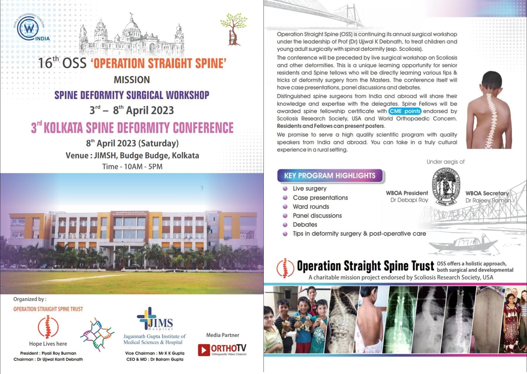 16th OSS OPERATION STRAIGHT SPINE MISSION - SPINE DEFORMITY SURGICAL WORKSHOP