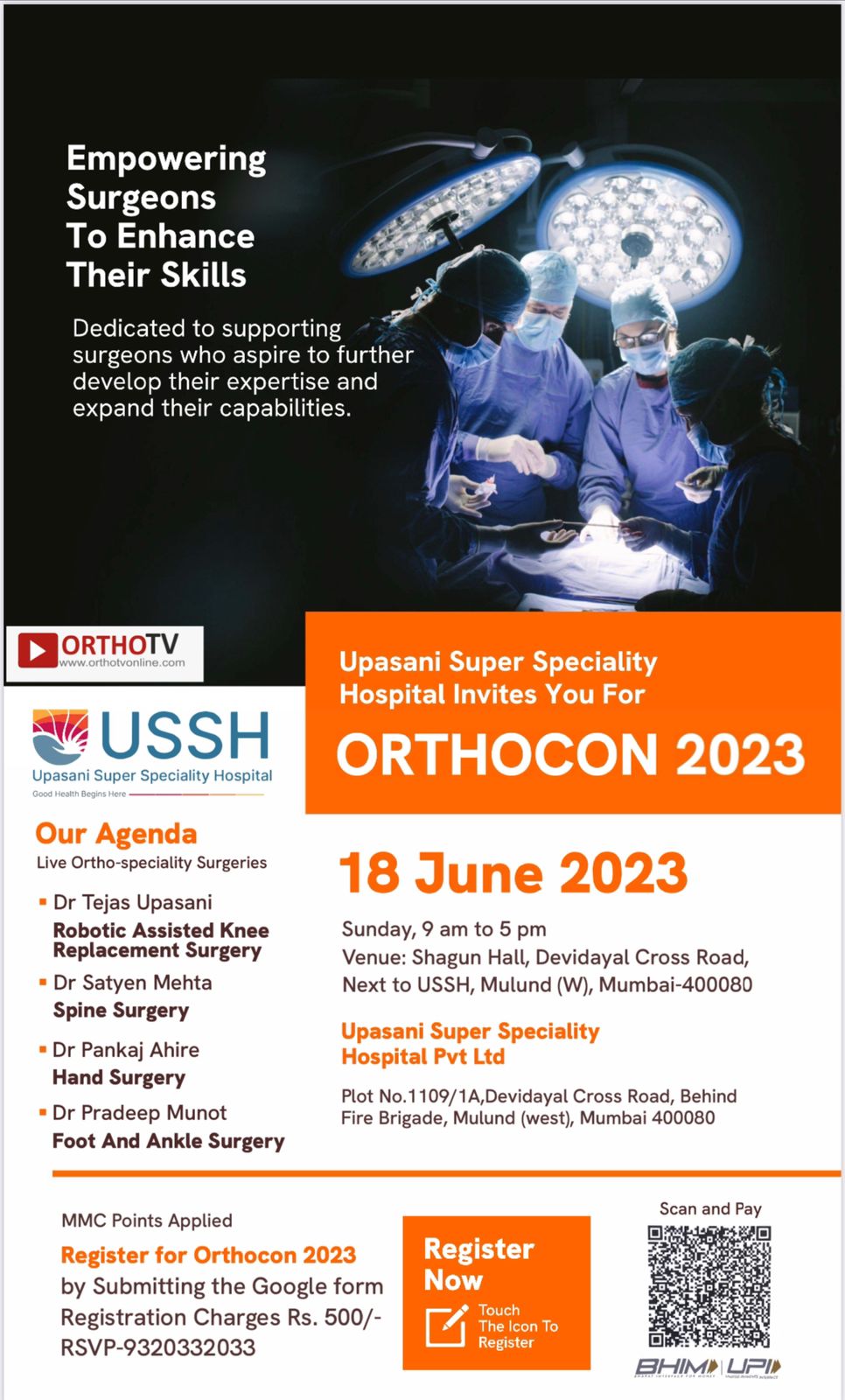 ORTHOCON 2023 : Live Ortho-speciality Surgeries