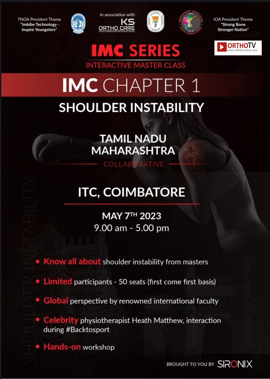 IMC SERIES INTERACTIVE MASTER CLASS - CHAPTER 1 - SHOULDER INSTABILITY