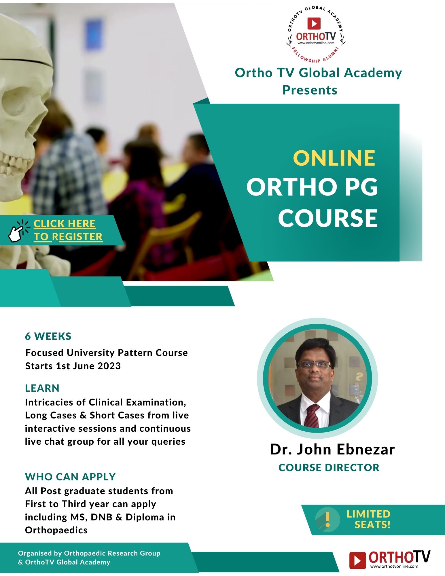 Orthopaedic Post Graduate Course : OrthoTV Global Academy