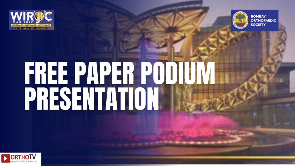 WIROC MAX 2022 - FREE PAPER PODIUM PRESENTATION